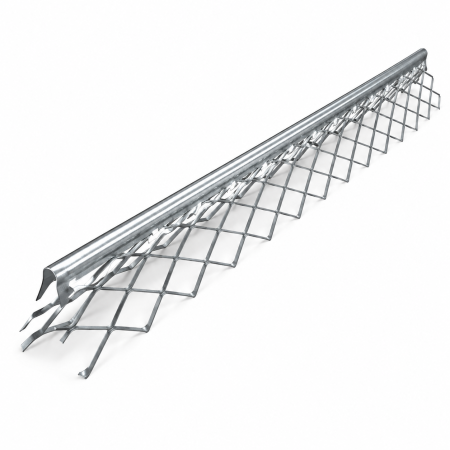 Profil de colt pentru tencuiala din otel zincat 0.6 mm, 34 x 34 mm, 2.5 metri